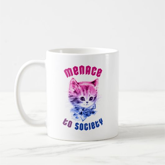 Biseksuele bedreiging Kitty Koffiemok (Links)