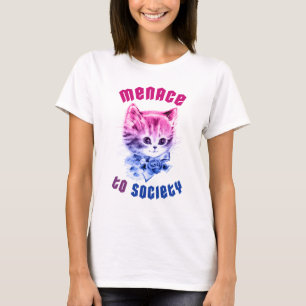 Biseksuele bedreiging Kitty T-shirt