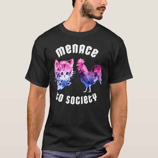 Biseksuele Bedreiging voor de Samenleving T-shirt (Voorkant)