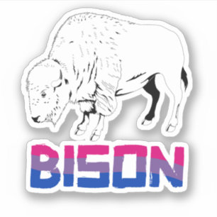 Biseksuele Bizon Sticker