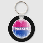 Biseksuele Button in nood.png Sleutelhanger (Voorkant)