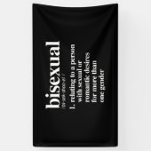biseksuele definitie - gedefinieerde lgbtq termen  spandoek (Verticaal)