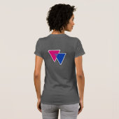 BISEKSUELE DRIEHOEK SYMBOOL 3D T-SHIRT (Achterkant volledig)