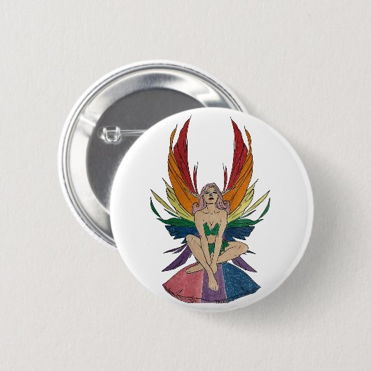 Biseksuele Faerie-Button Ronde Button 5,7 Cm (Voorkant /achterkant)