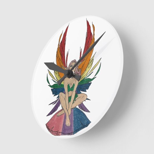 Biseksuele Faerie Wandklok (Hoek)