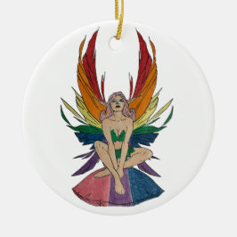 Biseksuele fee keramisch ornament