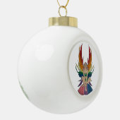 Biseksuele fee keramische bal ornament (Links)