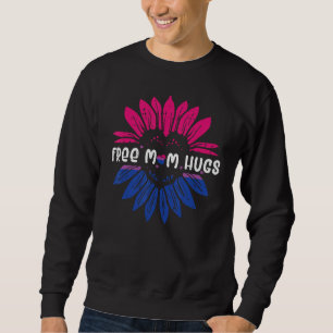 Biseksuele Free Mom Hugs Zonnebloem Bi Pride Vlag Trui