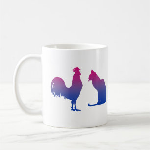 Biseksuele Haan en Kat Koffiemok