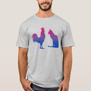 Biseksuele Haan en Kat T-shirt