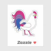 Biseksuele Haan Sticker (Vel)