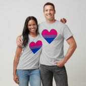 Biseksuele Hart Pride T-Shirt (Unisex)