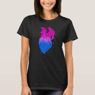 Biseksuele Ijsdraak Bi Pride Vlag Kleuren Winter S T-shirt
