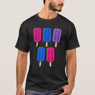 Biseksuele ijslolly 4 juli Bisex bi subtiele pri T-shirt