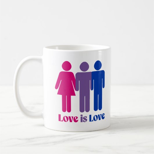 Biseksuele Liefde is Liefde Man Koffiemok (Links)
