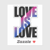 Biseksuele Liefde is Liefde Sticker (Vel)