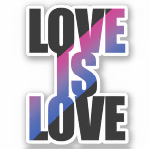 Biseksuele Liefde is Liefde Sticker