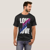 Biseksuele Liefde is Liefde T-shirt (Voorkant volledig)