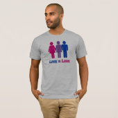 Biseksuele Liefde is Liefde T-shirt (Voorkant volledig)