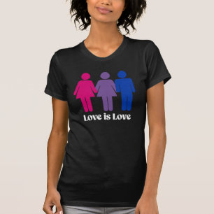 Biseksuele Liefde is Liefde Vrouwelijk T-shirt