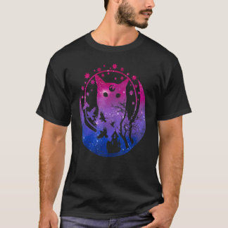 Biseksuele Maan Ruimte Kat Lgbt Gay Festival Pride T-shirt