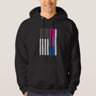 Biseksuele Pride Amerikaanse vlag liefde wint LGBT Hoodie