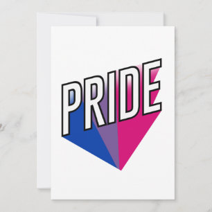 Biseksuele Pride Burst Feestdagenkaart