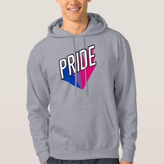 Biseksuele Pride Burst Hoodie (Voorkant)