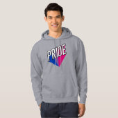 Biseksuele Pride Burst Hoodie (Voorkant volledig)