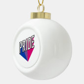 Biseksuele Pride Burst Keramische Bal Ornament (Rechts)