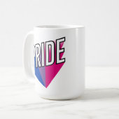 Biseksuele Pride Burst Koffiemok (Voorkant links)