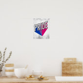 Biseksuele Pride Burst Poster (Keuken)