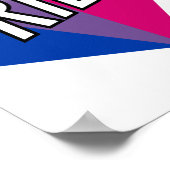 Biseksuele Pride Burst Poster (Hoek)