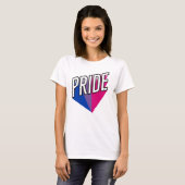 Biseksuele Pride Burst T-shirt (Voorkant volledig)