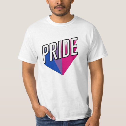 Biseksuele Pride Burst T-shirt (Voorkant)