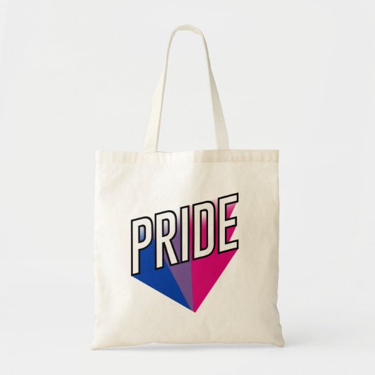 Biseksuele Pride Burst Tote Bag (Voorkant)