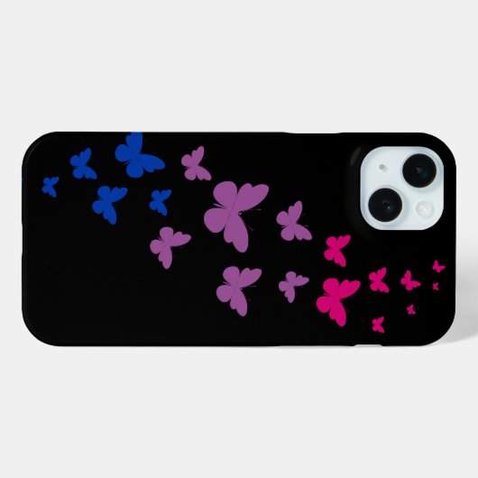 Biseksuele Pride Butterfly Trail Case-Mate iPhone Case (Achterkant (horizontaal))