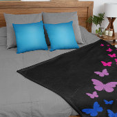 Biseksuele Pride Butterfly Trail Sherpa Deken