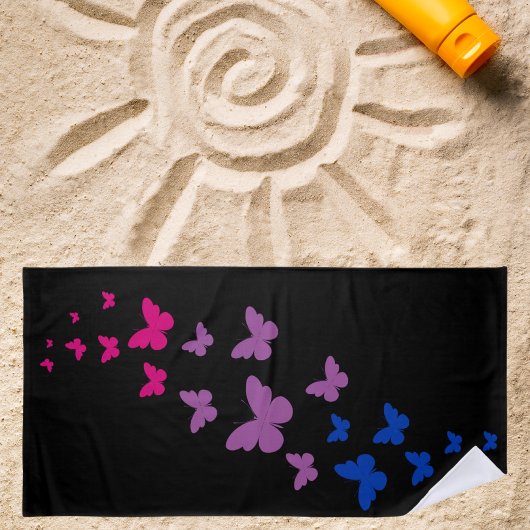 Biseksuele Pride Butterfly Trail Strandlaken