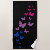 Biseksuele Pride Butterfly Trail Strandlaken (Voorkant)