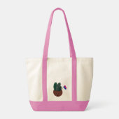 Biseksuele Pride Cactus Tote Bag (Achterkant)