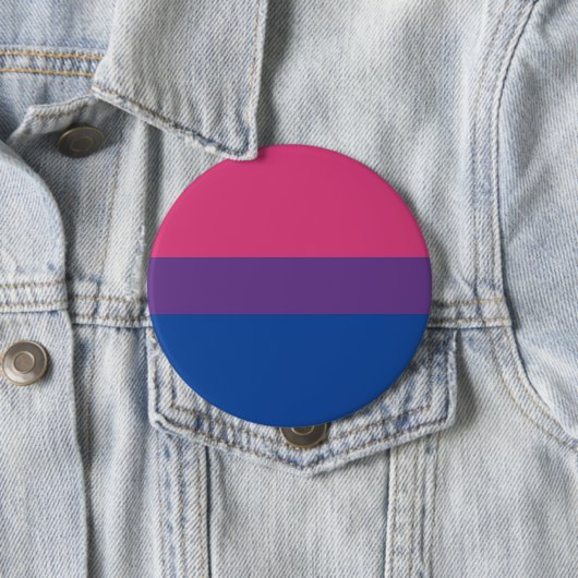Biseksuele Pride Flag Stripe Ronde Button 4,0 Cm (In situ)