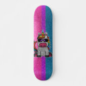 Biseksuele Pride Glitter Rainbow Unicorn Persoonlijk Skateboard (Voorkant)