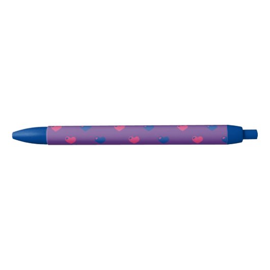 Biseksuele Pride Harten Pen (Voorkant)