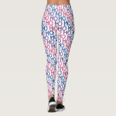 Biseksuele Pride Ho Ho Ho Patroon Leggings (Achterkant)