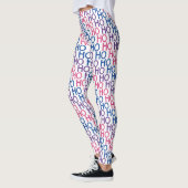 Biseksuele Pride Ho Ho Ho Patroon Leggings (Links)