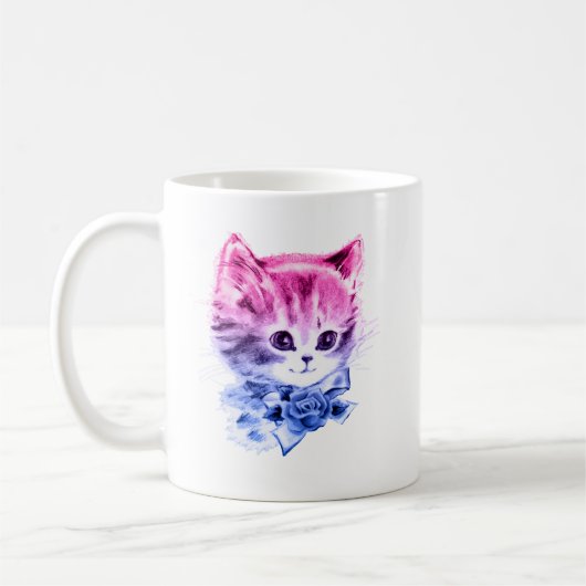 Biseksuele Pride Kitty Koffiemok (Links)