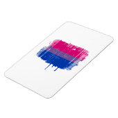 Biseksuele Pride Kleuren bedroefd Magneet (Linkerzijde)