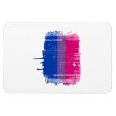 Biseksuele Pride Kleuren bedroefd Magneet (Horizontaal)
