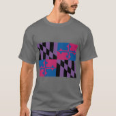 Biseksuele Pride Maryland State Flag T-shirt (Voorkant)